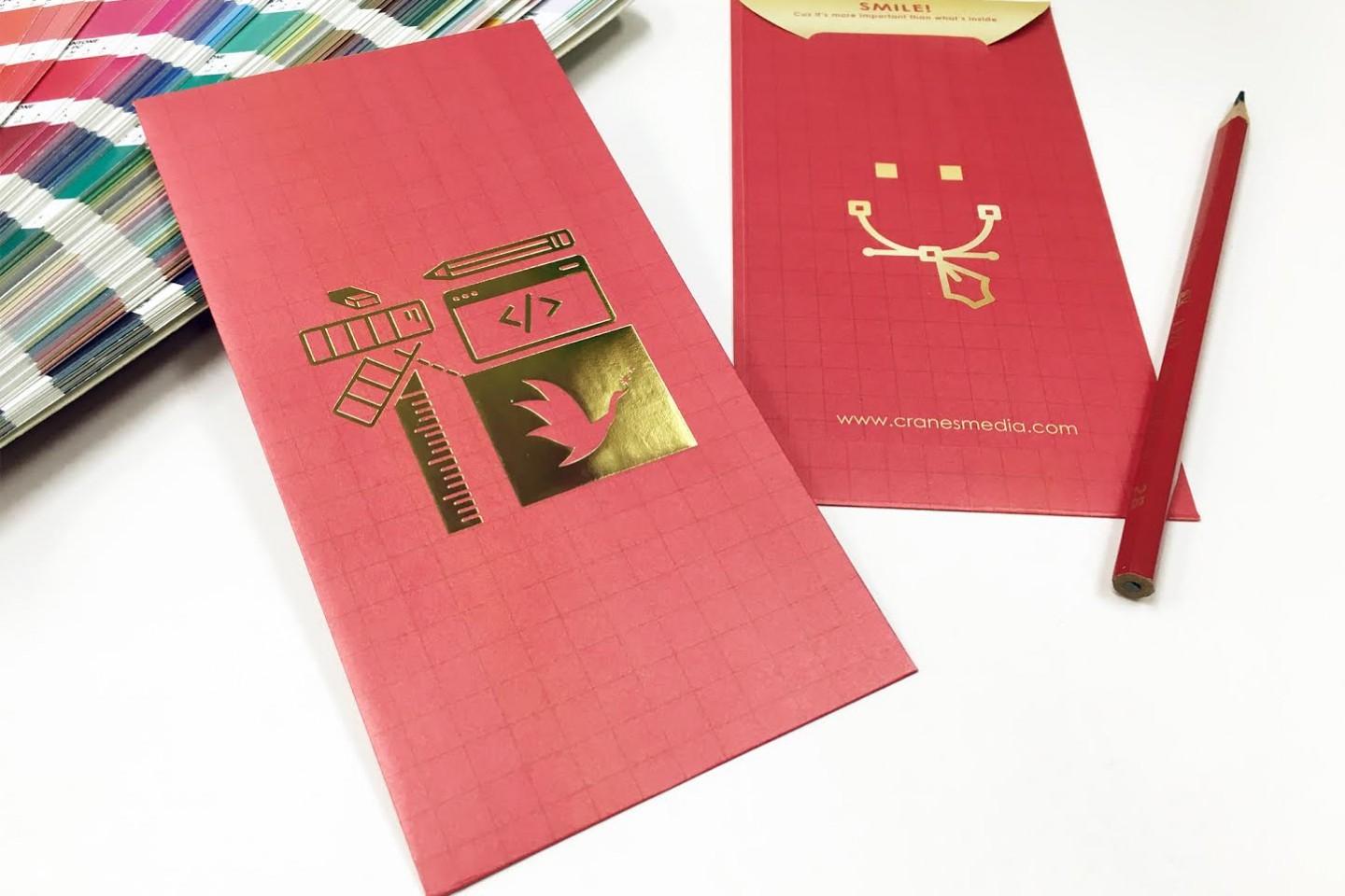 Cranes Media Hong Kong Red Packet Design