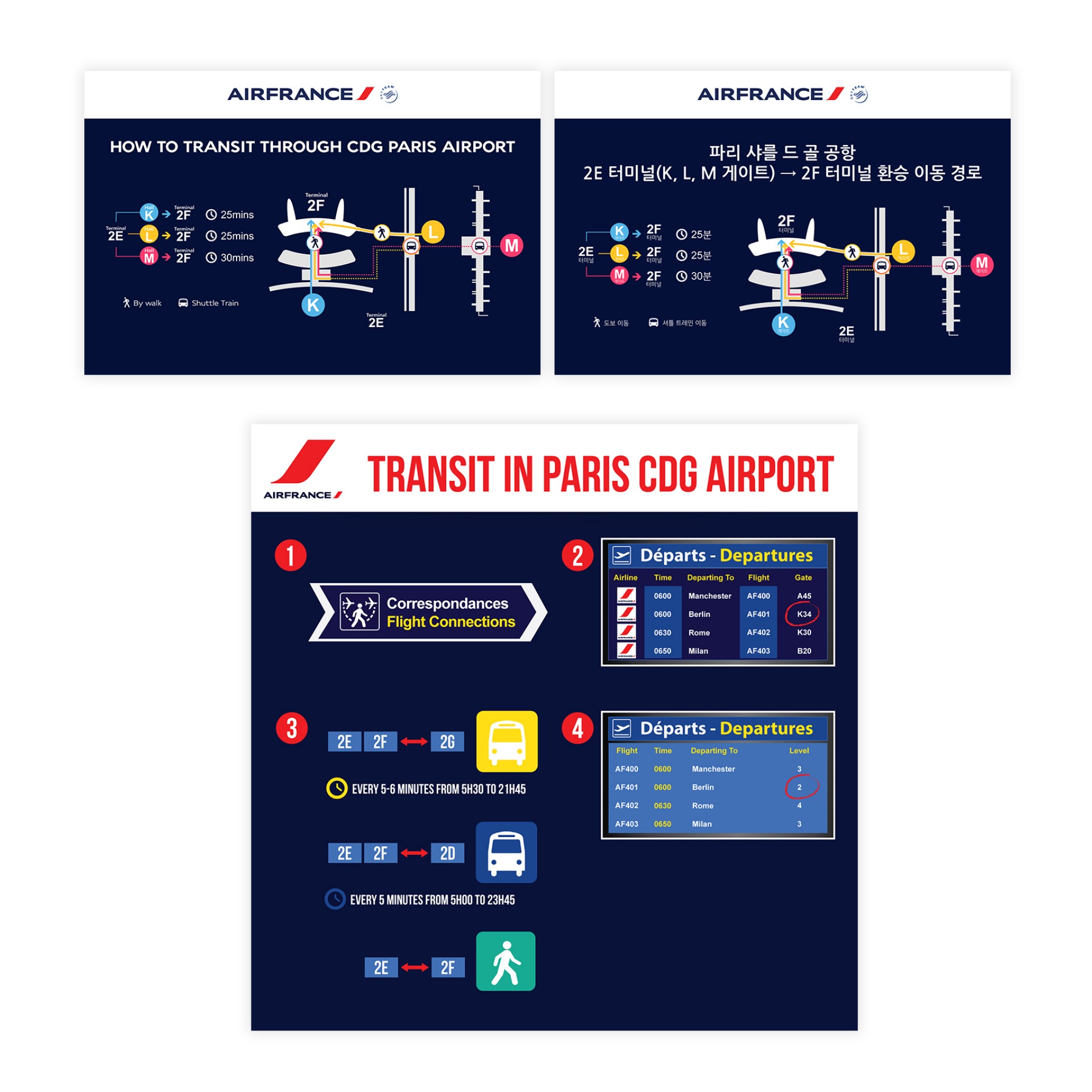 AirFrance infographic design