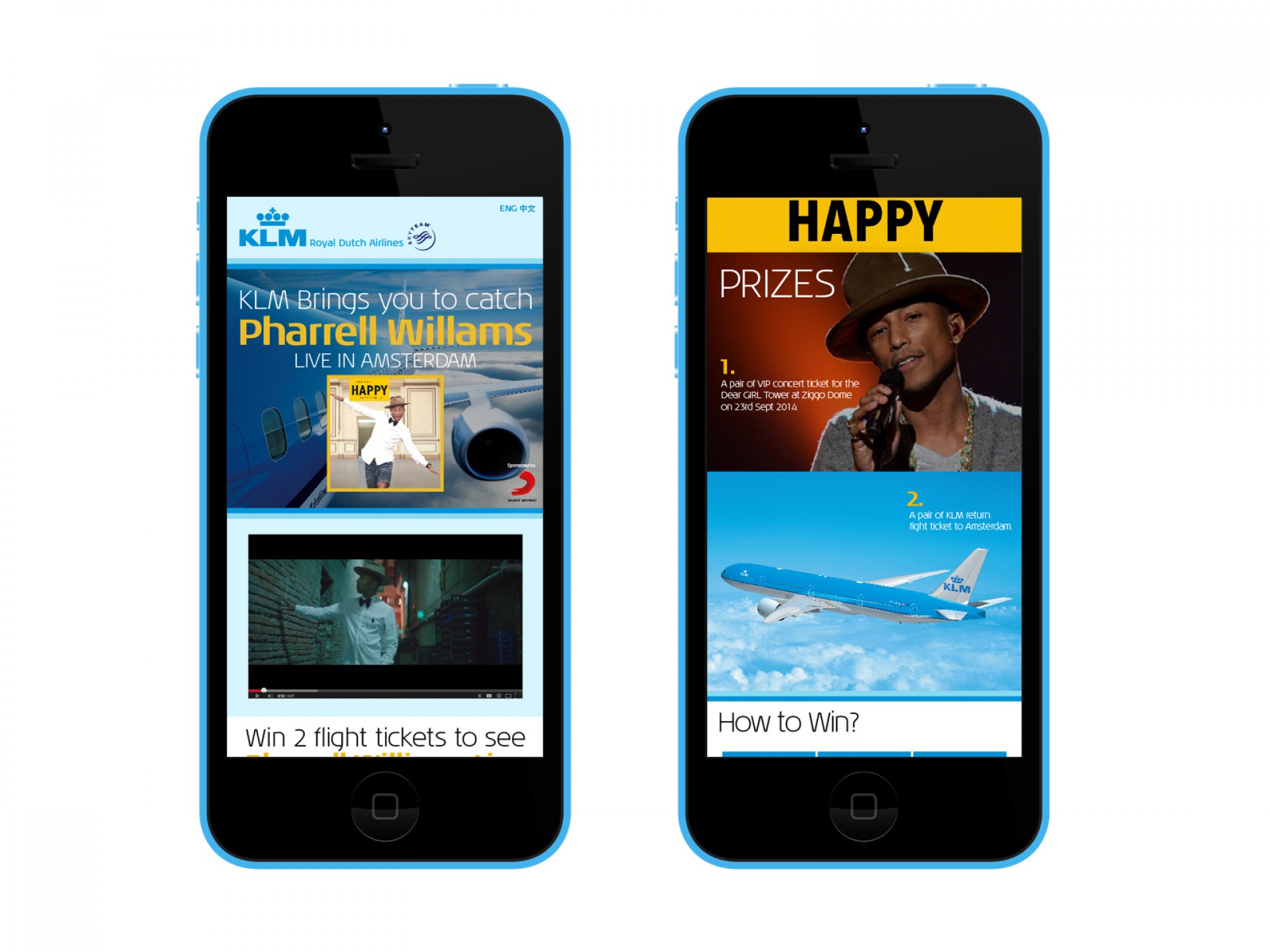 KLM Lucky Draw App Design