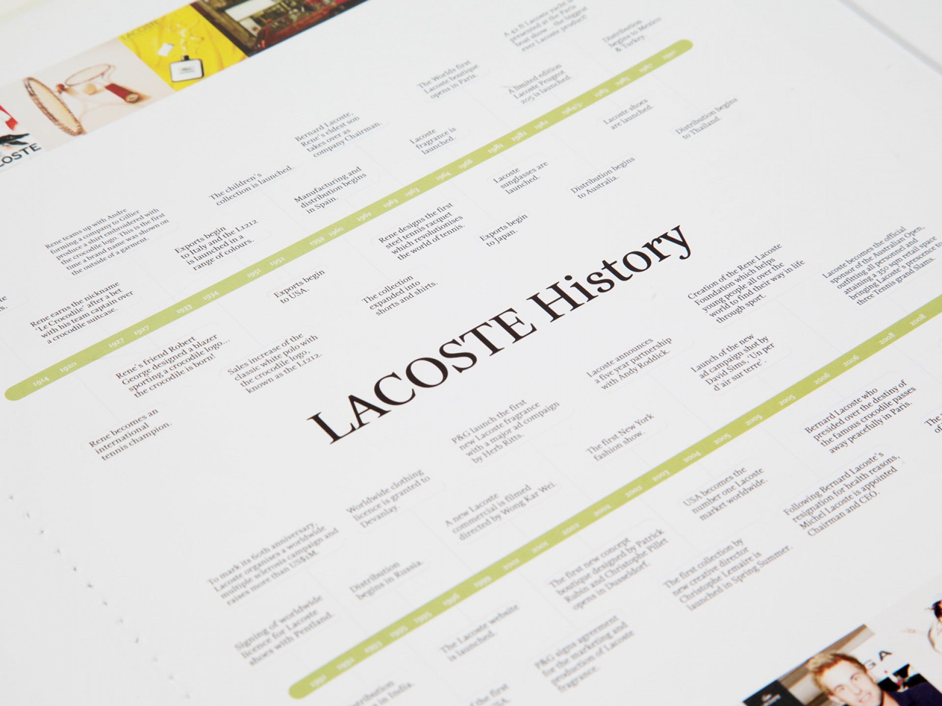 Lacoste Corporate Booklet Design