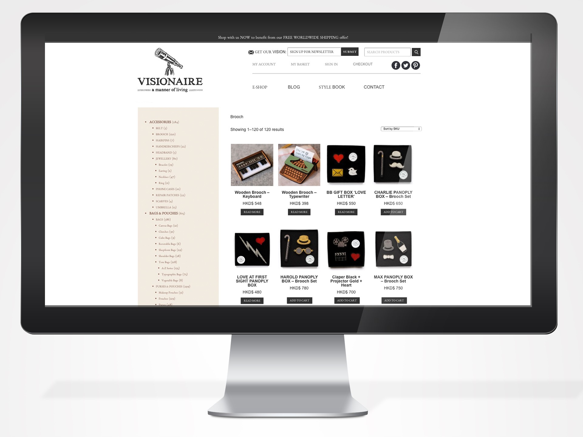 Visionaire - Web design, web development, shopping cart, ecommerce