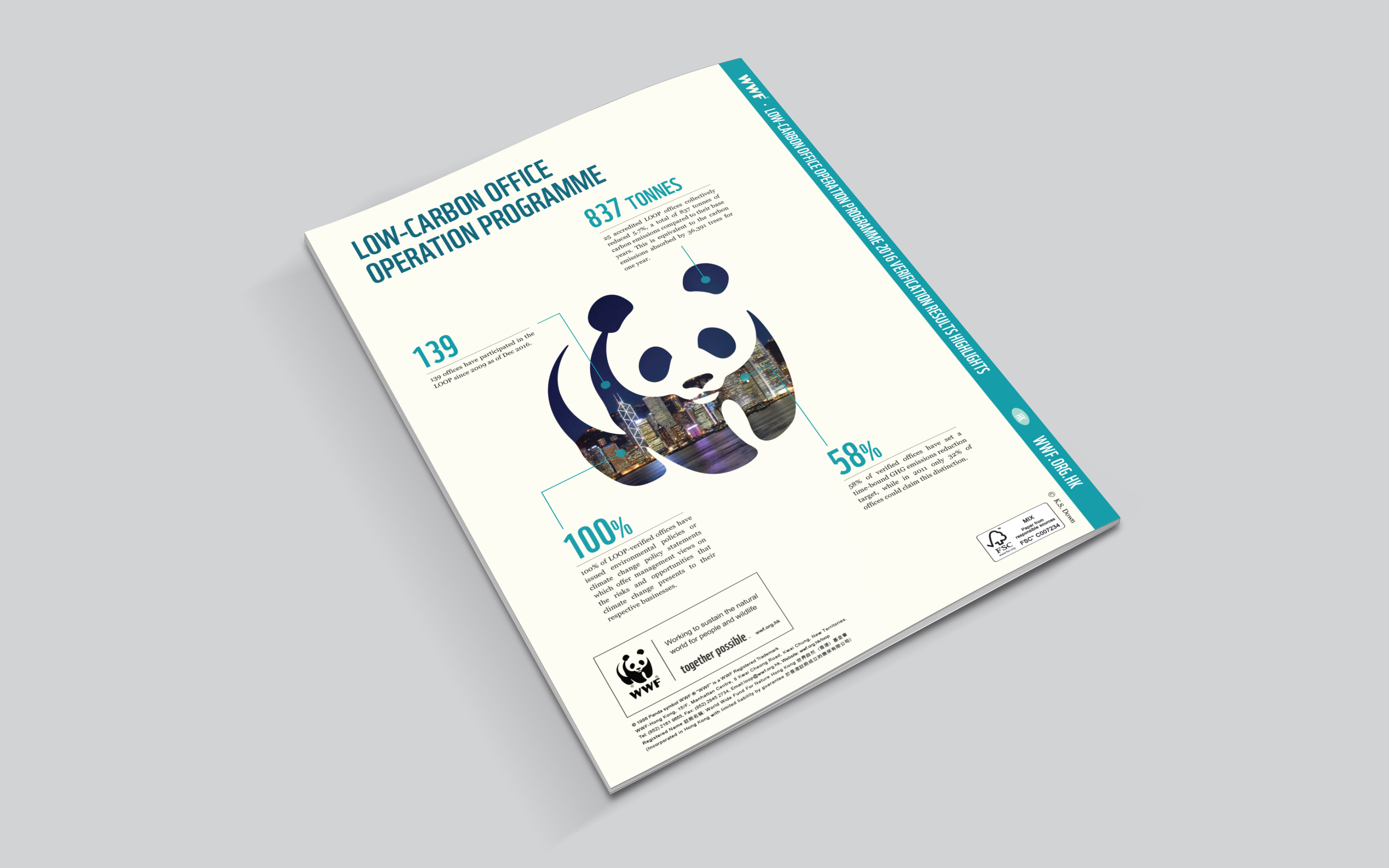 WWF Hong Kong infographic, and report design