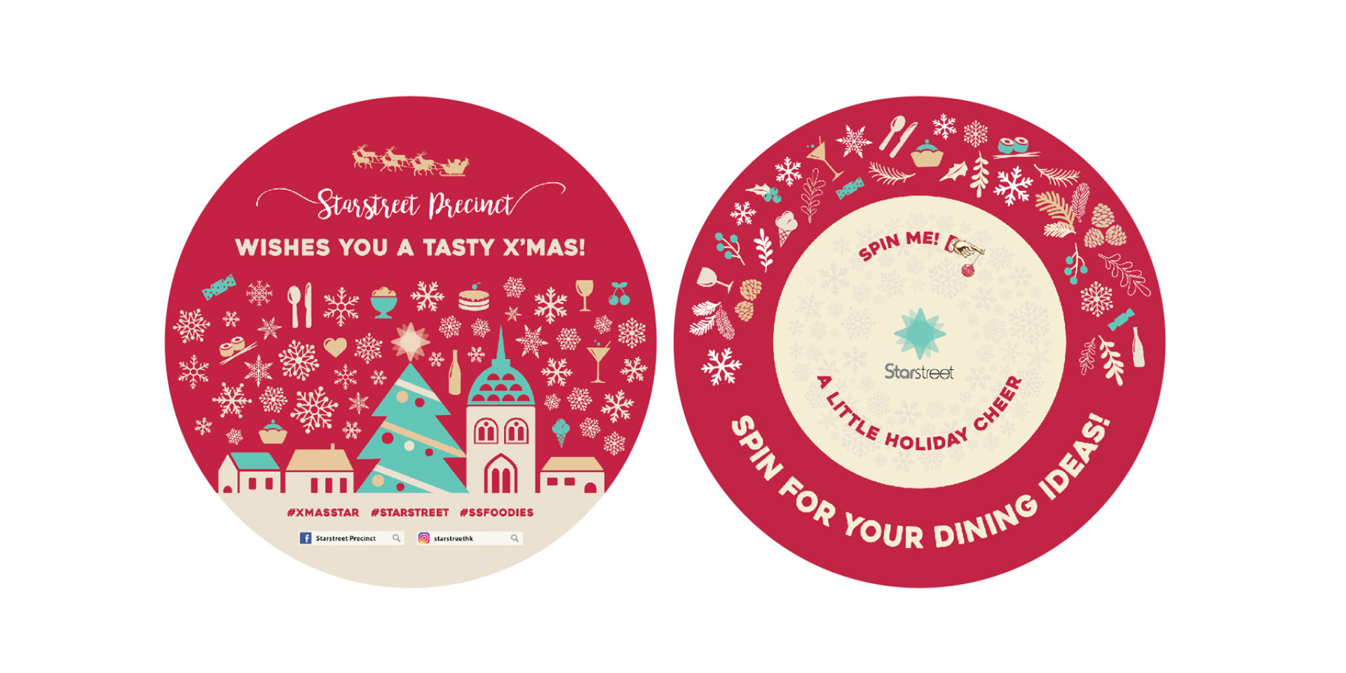 Starstreet Precinct Christmas Campaign creative print and design production