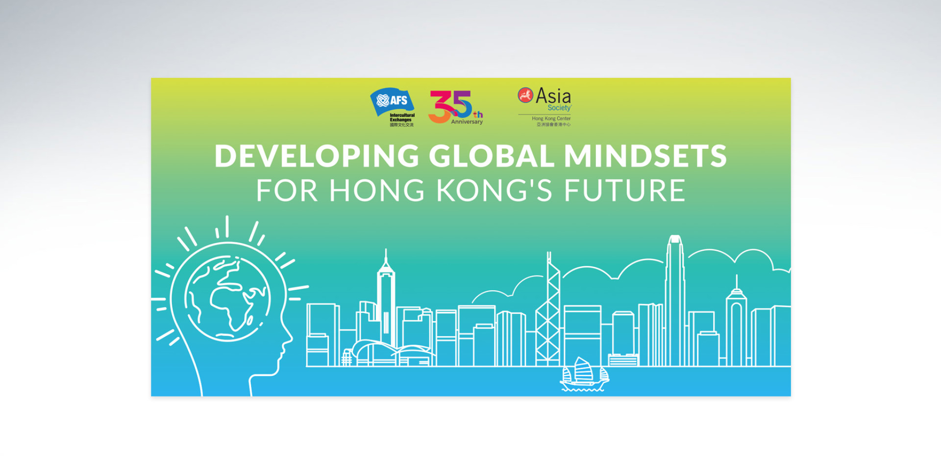Asia Society, AFS, Hong Kong event key visual design