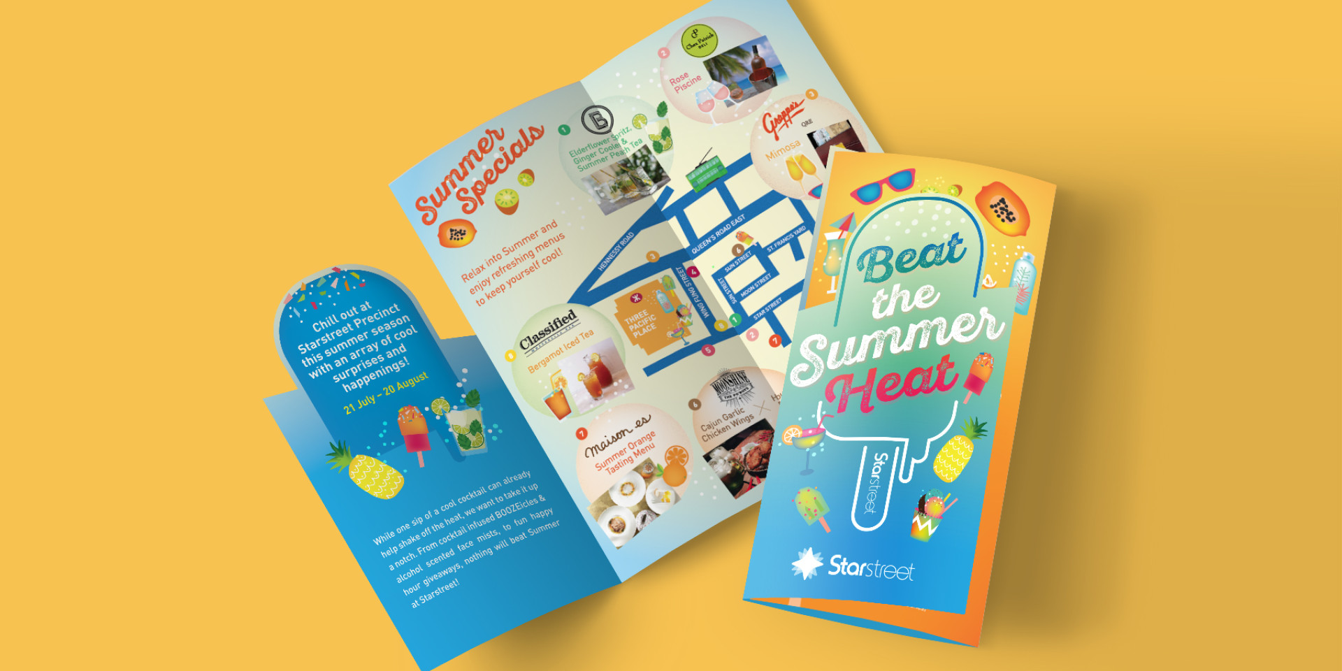 Starstreet summer leaflet design Hong Kong