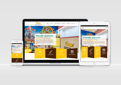 Responsive website design for ONYX, Hong Kong